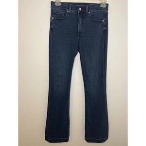 EXPRESS Women Boot Mid Rise Dark Wash Flare Jeans Size 8R